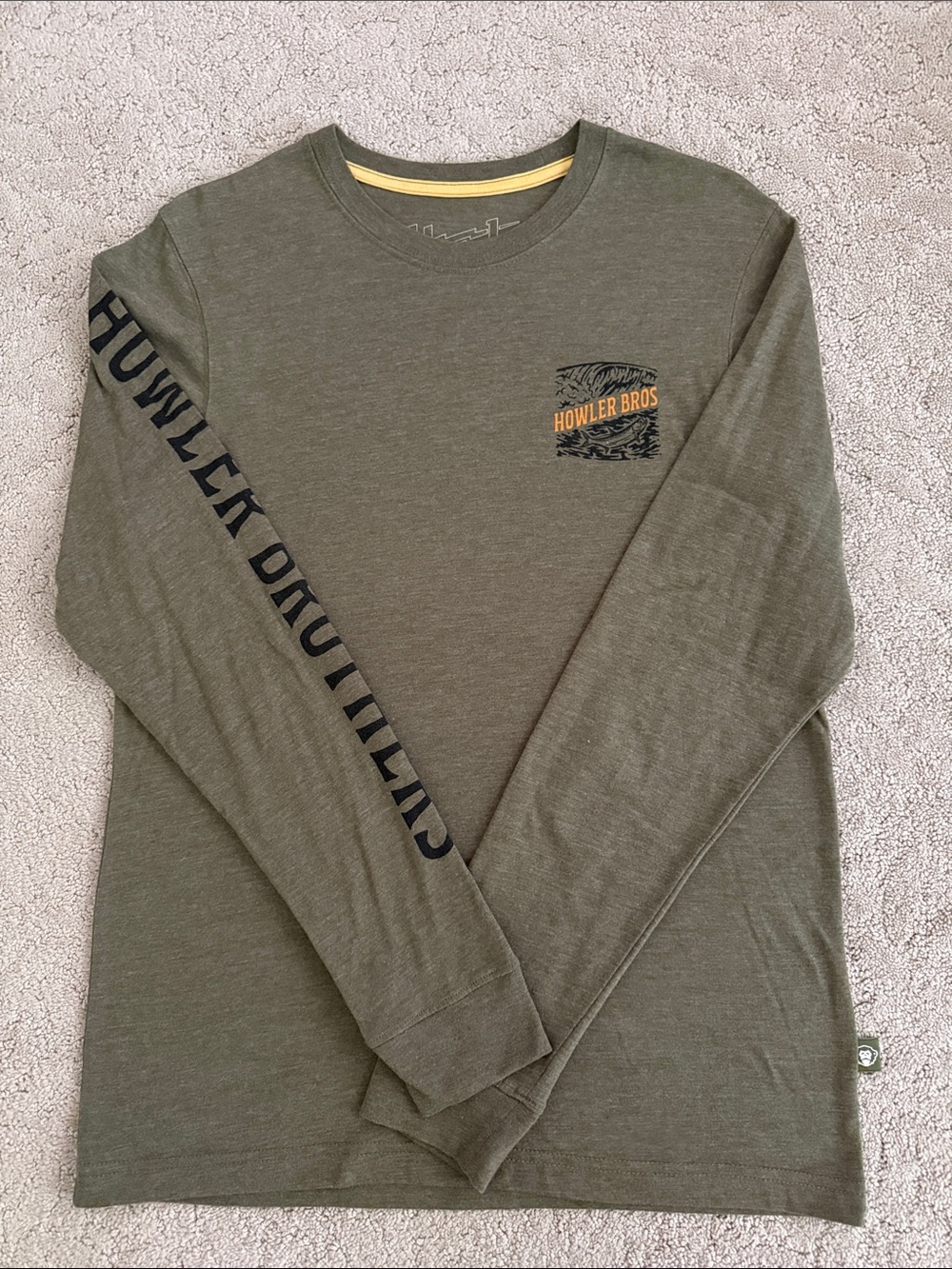 Howler Bros Olive Green Long Sleeve Tee
